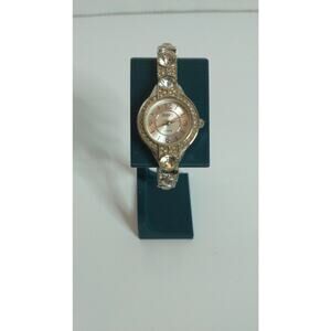 Women's Studio Time Silver tone Rhinestone Watch